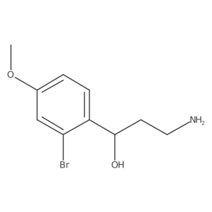 (1R)-3-amino-1-(2-bromo-4-methoxyphenyl)propan-1-ol Structure