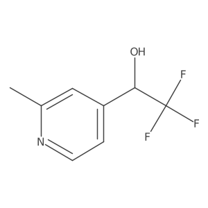 (1R)-2,2,2-trifluoro-1-(2-methylpyridin-4-yl)ethan-1-ol结构式