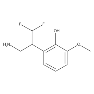 2-(3-Amino-1,1-difluoropropan-2-yl)-6-methoxyphenol Structure