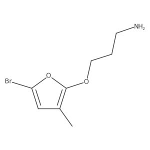 3-[(5-Bromo-3-methylfuran-2-yl)oxy]propan-1-amine结构式