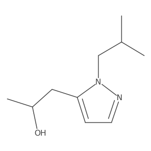 1-[1-(2-methylpropyl)-1H-pyrazol-5-yl]propan-2-ol Structure