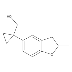[1-(2-Methyl-2,3-dihydro-1-benzofuran-5-yl)cyclopropyl]methanol Structure