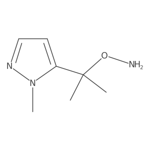 O-[2-(1-methyl-1H-pyrazol-5-yl)propan-2-yl]hydroxylamine Structure