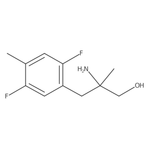 2-Amino-3-(2,5-difluoro-4-methylphenyl)-2-methylpropan-1-ol Structure