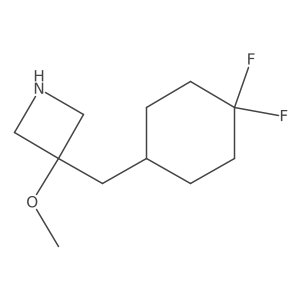 3-[(4,4-Difluorocyclohexyl)methyl]-3-methoxyazetidine结构式