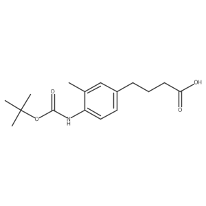 4-(4-{[(Tert-butoxy)carbonyl]amino}-3-methylphenyl)butanoic acid结构式