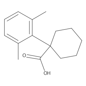 1-(2,6-Dimethylphenyl)cyclohexane-1-carboxylic acid结构式