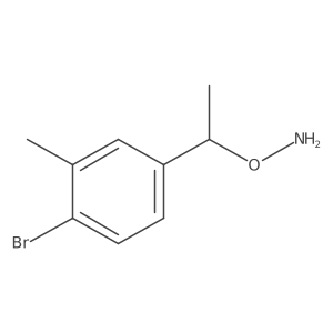 O-[1-(4-bromo-3-methylphenyl)ethyl]hydroxylamine结构式