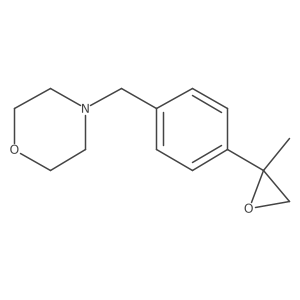 4-{[4-(2-Methyloxiran-2-yl)phenyl]methyl}morpholine结构式