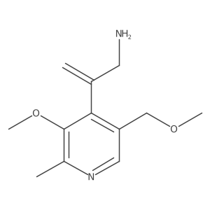 2-[3-Methoxy-5-(methoxymethyl)-2-methylpyridin-4-yl]prop-2-en-1-amine Structure