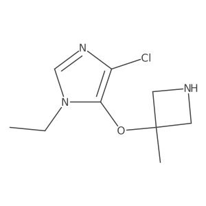4-chloro-1-ethyl-5-[(3-methylazetidin-3-yl)oxy]-1H-imidazole结构式