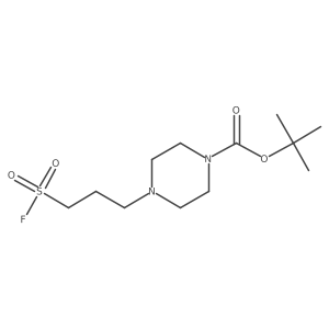 Tert-butyl 4-[3-(fluorosulfonyl)propyl]piperazine-1-carboxylate结构式