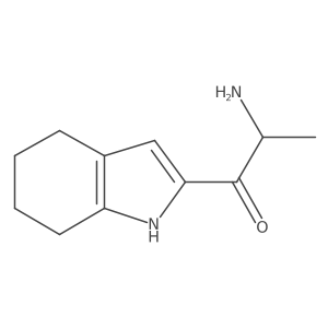 2-amino-1-(4,5,6,7-tetrahydro-1H-indol-2-yl)propan-1-one结构式