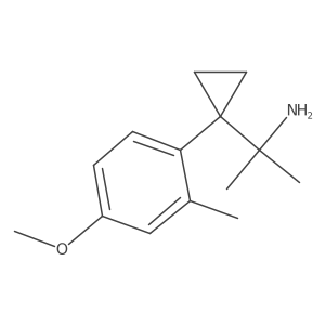 2-[1-(4-Methoxy-2-methylphenyl)cyclopropyl]propan-2-amine结构式