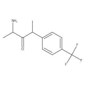 2-Amino-4-[4-(trifluoromethyl)phenyl]pentan-3-one Structure