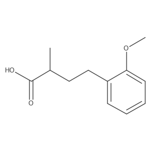 (2R)-4-(2-Methoxyphenyl)-2-methylbutanoic acid结构式