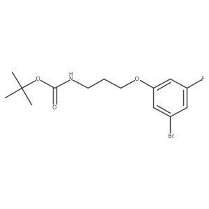 [3-(3-Bromo-5-fluorophenoxy)-propyl]-carbamic acid tert-butyl ester Structure