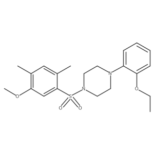 1-(2-Ethoxyphenyl)-4-(5-methoxy-2,4-dimethylbenzenesulfonyl)piperazine Structure