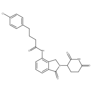 4-(4-chlorophenyl)-N-[2-(2,6-dioxo-3-piperidyl)-1-oxo-isoindolin-4-yl]butanamide Structure
