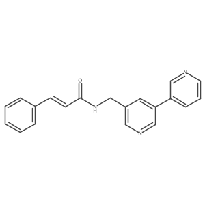 N-([3,3'-bipyridin]-5-ylmethyl)cinnamamide Structure