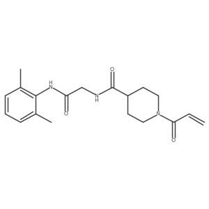 N-(2,6-dimethylphenyl)-2-{[1-(prop-2-enoyl)piperidin-4-yl]formamido}acetamide结构式