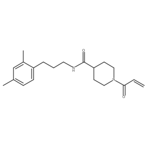 N-[3-(2,4-dimethylphenyl)propyl]-1-(prop-2-enoyl)piperidine-4-carboxamide结构式