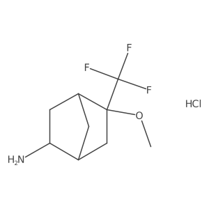 (1R,2S,4R,5R)-5-Methoxy-5-(trifluoromethyl)bicyclo[2.2.1]heptan-2-amine;hydrochloride结构式
