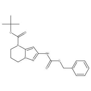 Tert-butyl 2-(((benzyloxy)carbonyl)amino)-6,7-dihydropyrazolo[1,5-a]pyrimidine-4(5h)-carboxylate Structure