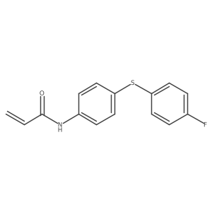 N-{4-[(4-fluorophenyl)sulfanyl]phenyl}prop-2-enamide结构式
