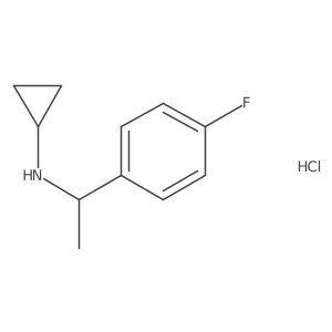 (S)-N-(1-(4-fluorophenyl)ethyl)cyclopropanamine hydrochloride Structure
