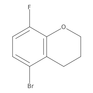 5-Bromo-8-fluorochromane结构式