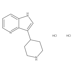 3-Piperidin-4-yl-1H-pyrrolo[3,2-b]pyridine;dihydrochloride结构式