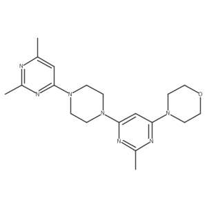 4-[6-[4-(2,6-Dimethylpyrimidin-4-yl)piperazin-1-yl]-2-methylpyrimidin-4-yl]morpholine结构式