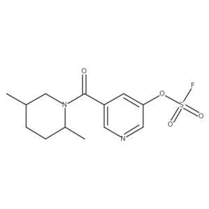 3-[(2R,5R)-2,5-Dimethylpiperidine-1-carbonyl]-5-fluorosulfonyloxypyridine结构式