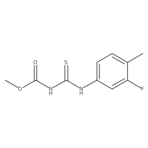 methyl N-[(3-fluoro-4-methylphenyl)carbamothioyl]carbamate结构式