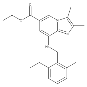 Ethyl 2,3-dimethyl-8-(2-ethyl-6-methylbenzylamino)-imidazo[1,2-a]pyridine-6-carboxylate Structure