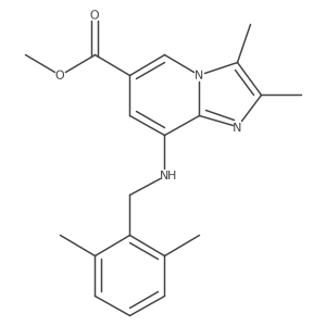 Methyl 2,3-dimethyl-8-(2,6-dimethylbenzylamino)-imidazo[1,2-a]pyridine-6-carboxylate Structure