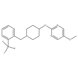 5-Methoxy-2-[(1-{[2-(trifluoromethyl)phenyl]methyl}piperidin-4-yl)oxy]pyrimidine Structure