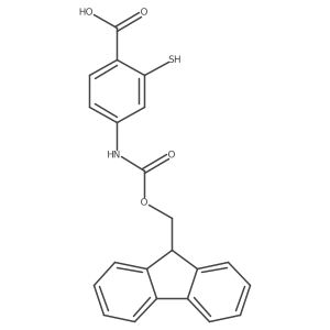 4-({[(9H-fluoren-9-yl)methoxy]carbonyl}amino)-2-sulfanylbenzoic acid结构式