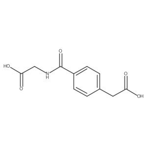 4-[[(Carboxymethyl)amino]carbonyl]benzeneacetic acid Structure