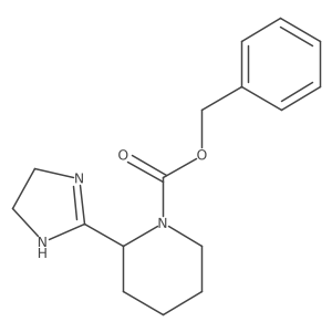 benzyl 2-(4,5-dihydro-1H-imidazol-2-yl)piperidine-1-carboxylate结构式