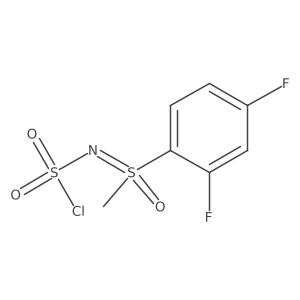 [(Chlorosulfonyl)imino](2,4-difluorophenyl)methyl-lambda6-sulfanone Structure