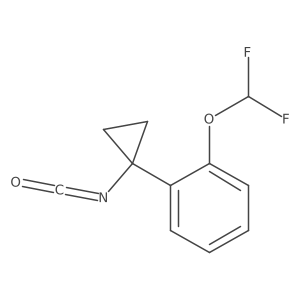 1-(Difluoromethoxy)-2-(1-isocyanatocyclopropyl)benzene Structure