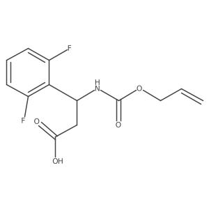 3-(2,6-Difluorophenyl)-3-{[(prop-2-en-1-yloxy)carbonyl]amino}propanoic acid Structure
