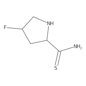 4-Fluoropyrrolidine-2-carbothioamide结构式