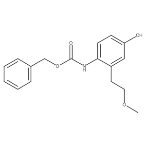 benzyl N-[4-hydroxy-2-(2-methoxyethyl)phenyl]carbamate结构式