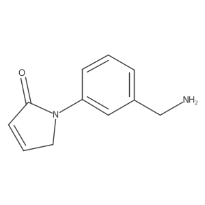 1-[3-(aminomethyl)phenyl]-2,5-dihydro-1H-pyrrol-2-one结构式