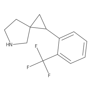 1-(2-(Trifluoromethyl)phenyl)-5-azaspiro[2.4]heptane结构式