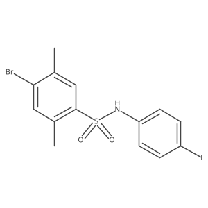 4-bromo-N-(4-iodophenyl)-2,5-dimethylbenzenesulfonamide Structure