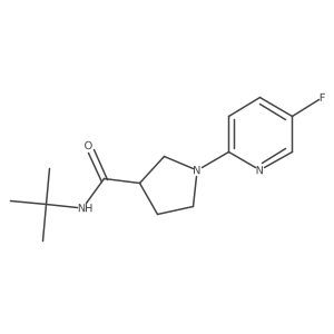N-tert-butyl-1-(5-fluoropyridin-2-yl)pyrrolidine-3-carboxamide Structure